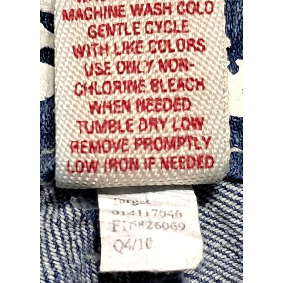 Mossimo Supply Co Jeans Womens Size 9 Distressed Trashed Ankle Crop Blue 99% Cot - Picture 8 of 9